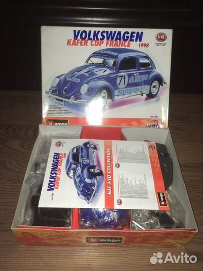 1/18 Kit Volkswagen Käfer Cup France Bburago Italy