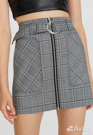 Юбка Stradivarius клетчатая