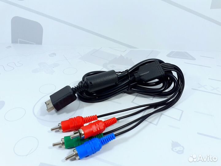 Кабель PlayStaiton AV Компонентный PS1/PS2/PS3
