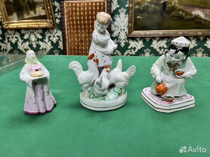Фарфоровые статуэтки Дулево