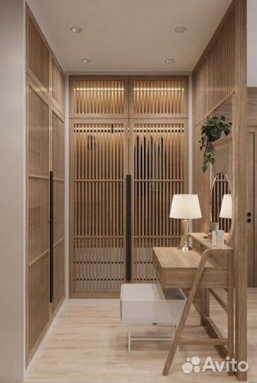 Реечные двери-купе под ключ от производителя