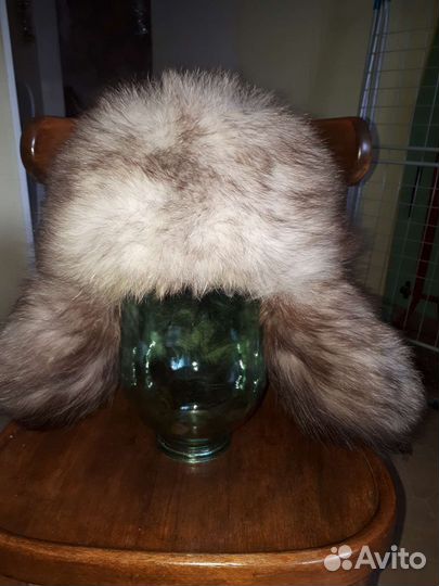 Мужская шапка песцовая