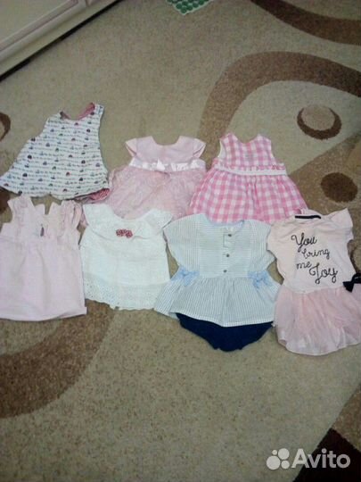 Вещи для девочки до года