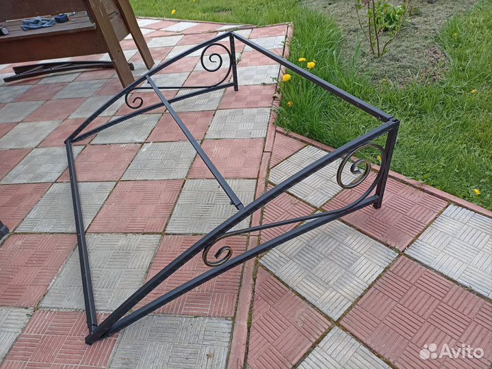 Каркас козырька металлический