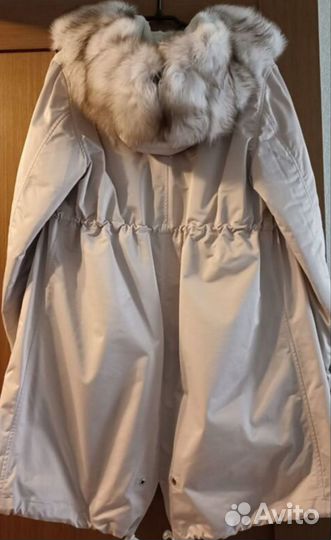 Парка женская с натуральным мехом