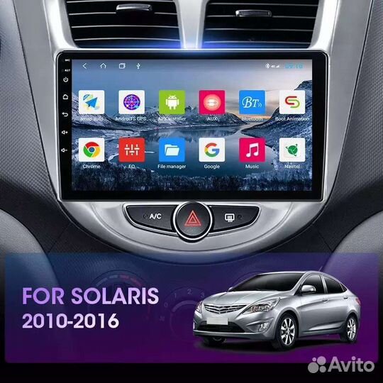 Штатная автомагнитола для Hyundai Solaris 2011-16