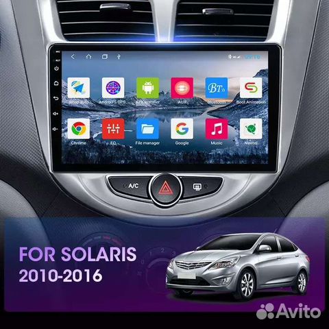 Штатная автомагнитола для Hyundai Solaris 2011-16