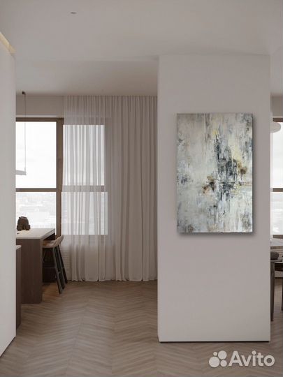 Картина маслом интерьерная абстракция