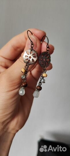 Серьги с перламутром