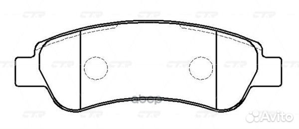 Ckpu-50 GK0907 Колодки тормозные дисковые з