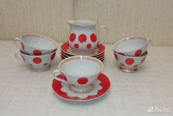 Чайный сервиз СССР 12 предметов