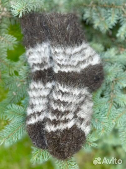 Носки из собачьей шерсти Вязаные шерстяные носки