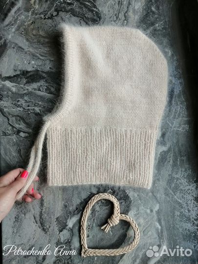 Капор капюшон вязаный