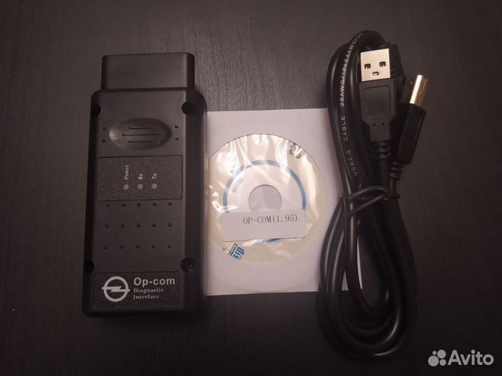 Адаптер Opel OP-COM 1.95 чип pic18f458 прошиваемый