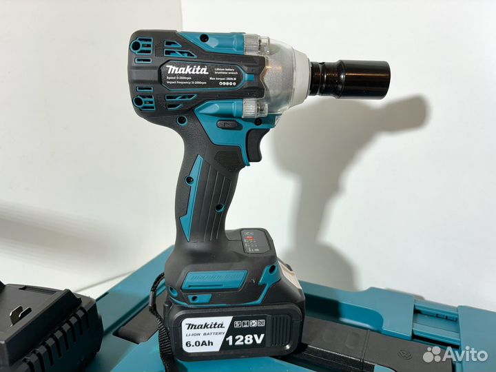 Аккумуляторная ушм 125 мм + гайковерт Makita 350