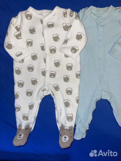 Слипы комбинезоны для новорожденного размер 56