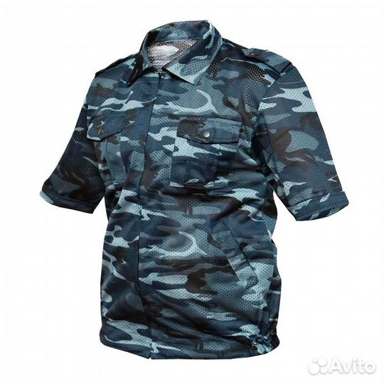 Костюм летний синий камуфляж сетка