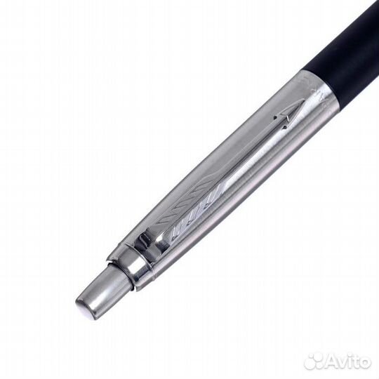 Ручка шариковая Parker Jotter XL K69 Matte Black CT M, корпус из нержавеющей стали, синие чернила