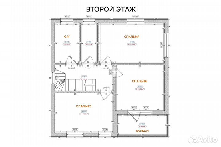 Каркасный дом 8х8 в ипотеку 504-3