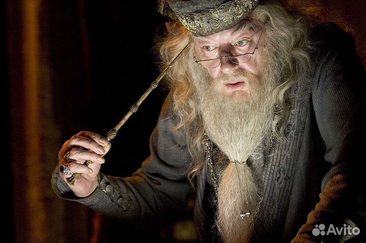 Новая бузинная палочка Дамблдора + держатель