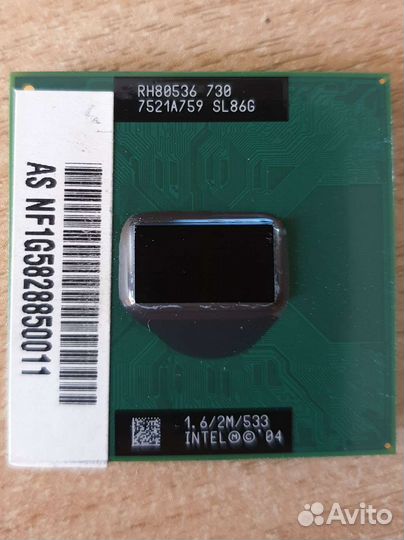 Процессор Intel pentium m 730