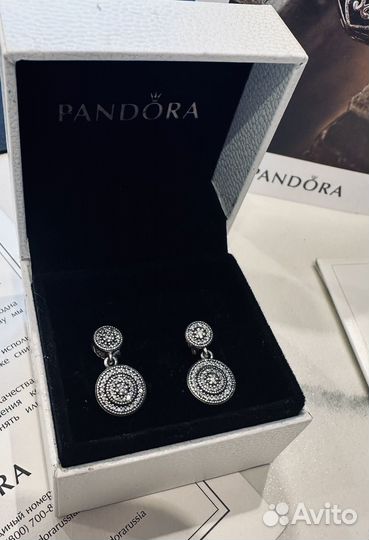 Pandora серьги оригинал