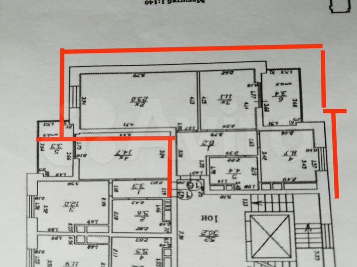 2-к. квартира, 55,4 м², 7/9 эт.