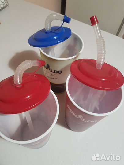 Стаканы от кфс с Рональдо