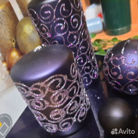 Свечи восковые большие