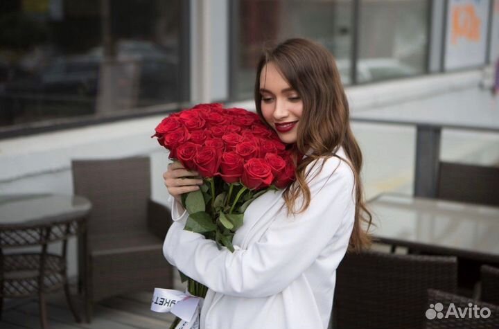 Розы цветы букеты 50/60/70 см / Доставка бесплатно