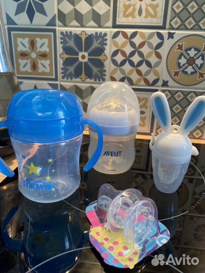 Бутылочка avent, ниблер, поильник Dr Browns