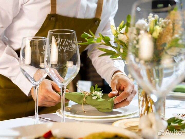 Официант на праздник, свадьбу, банкет