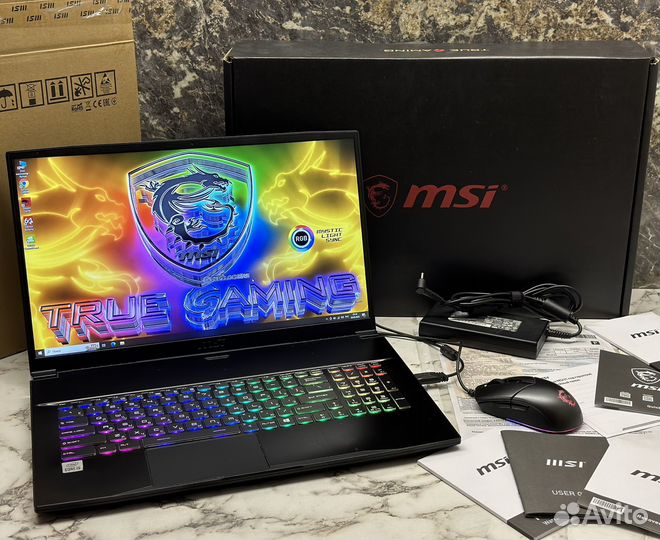 MSI 17.3 144Hz I5 12х4.5Гц/RTX 3060/16GB/SSD512