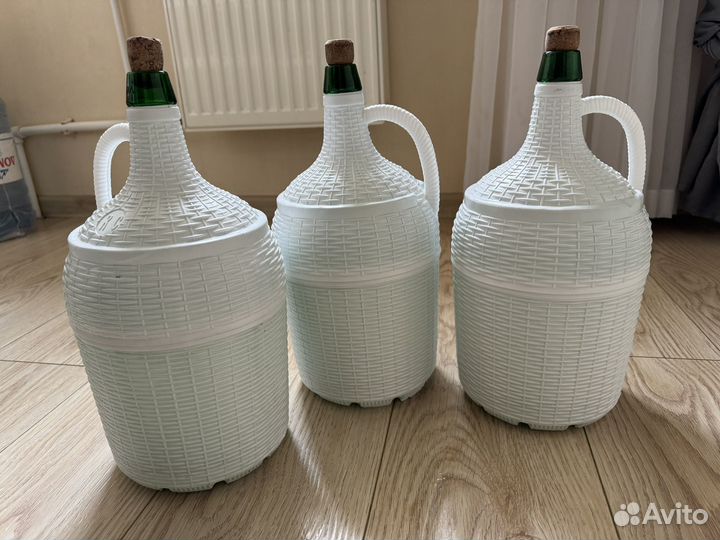 Бутыль стеклянная 5 литров для вина