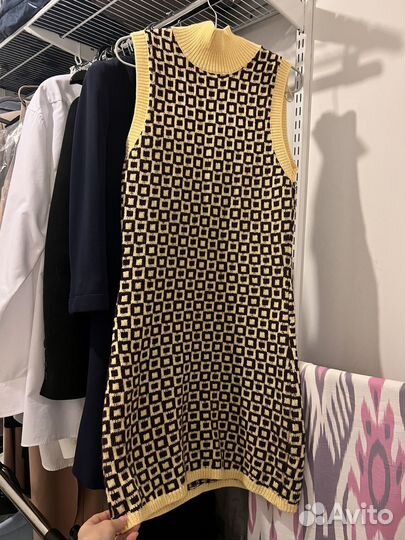 Вязанное платье женское zara