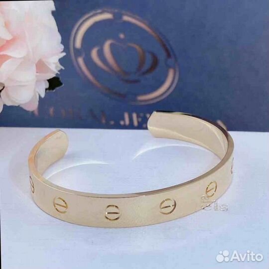 Браслет Cartier Love из желтого золота 9 мм