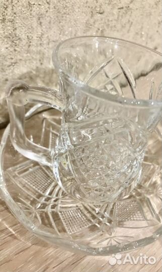 Стаканы Армуды с ручками (2 шт по 75 мл) + блюдца