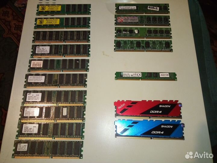 Оперативная память DDR 1 DDR 2 DDR 3 DDR 4