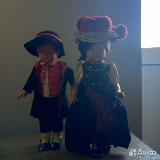 Старинные куколки Шильдкрет,клеймо