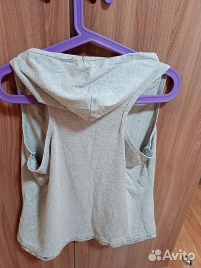 Майка с капюшоном, женская