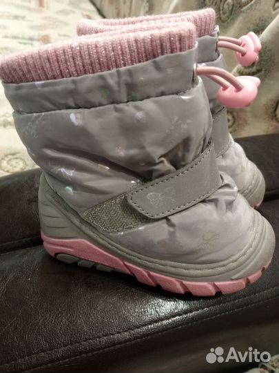 Сапоги дутики на девочку