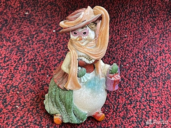 Статуэтка Копилка керамика женщина в маске