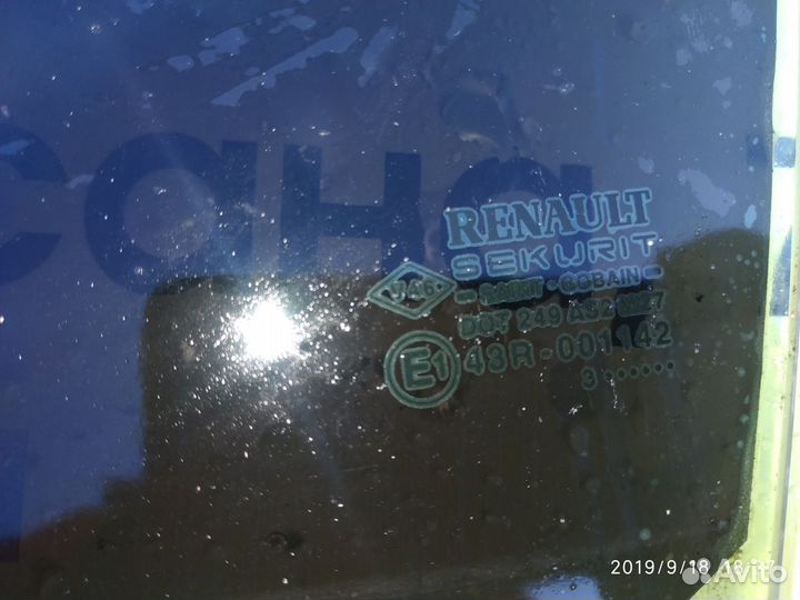 Стекло двери задней левой для Renault Megane II
