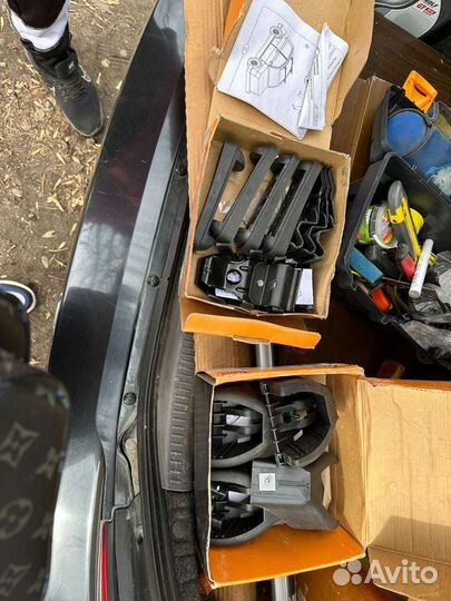 Крепления для багажника на рейлинги, priora