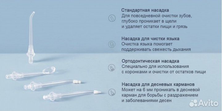 Насадки для ирригатора Xiaomi Mijia MEO701