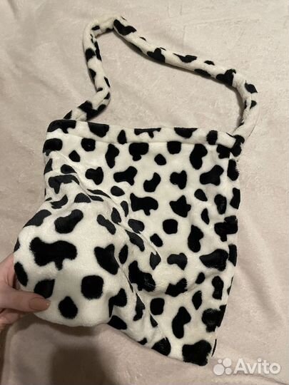 Сумка шопер плюшевый