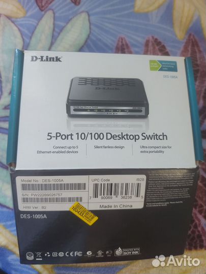 Коммутатор Свитч D-link des-1005a