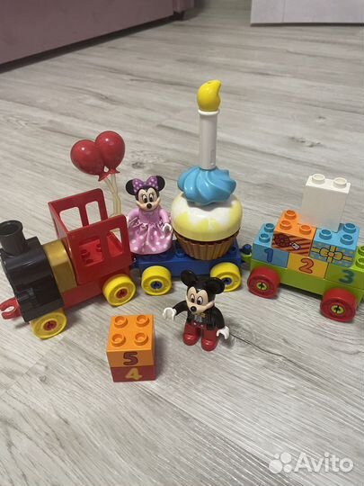 Lego duplo поезд Микки и Мой первый сад