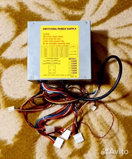 Блок питания для пк 200 w