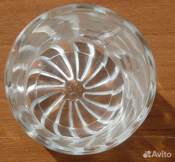 Стопки стекло с гранением клеймо соз винтаж